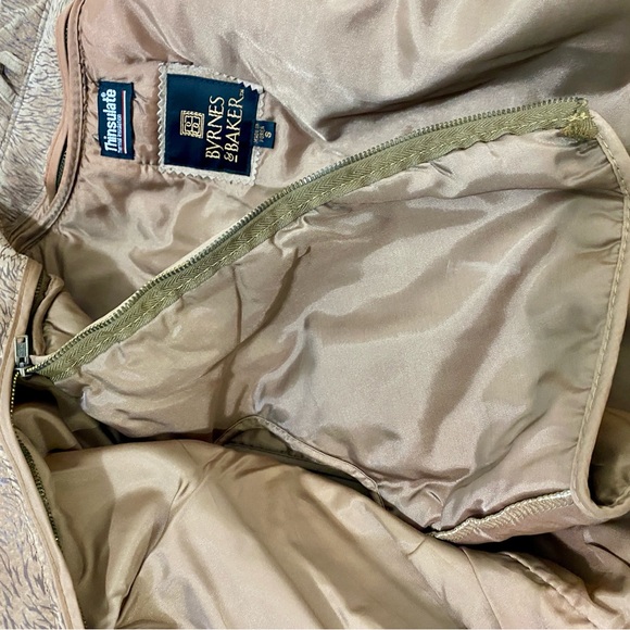 Vintage Byrnes & Baker FABULOUS 80s Leather Animal Print Jacket, Belted, Size S - Picture 11 of 11